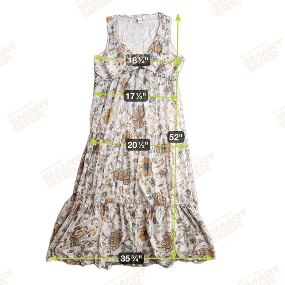 Rachel Zoe Babydoll Maxi‎ Dress M Cotton Empire Waist V Neck Cottagecore Boho - Picture 2 of 6